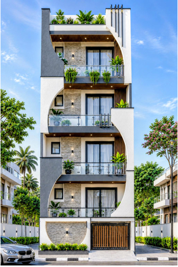 Multi-Storey Residential Façade