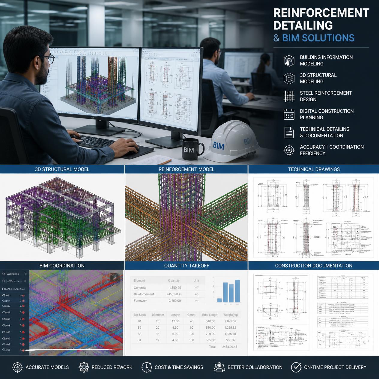 Reinforcement Detailing & BIM drawing